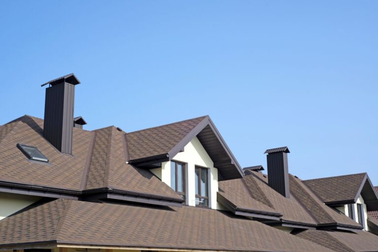 roof of newly built house