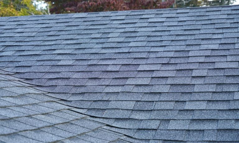 close up on new installed roof shingle, Shoreview MN